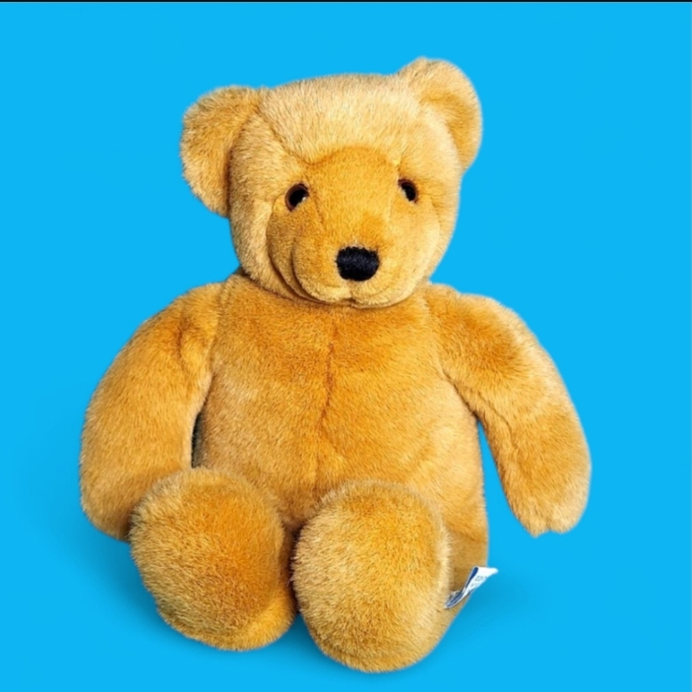 Vintage OshKosh B'gosh Eden Toys Teddy Bear Plush Stuffed Animal 15"